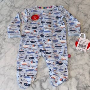 NWT MAGNETIC ME MODAL NAUTICAL FOOTIE NB